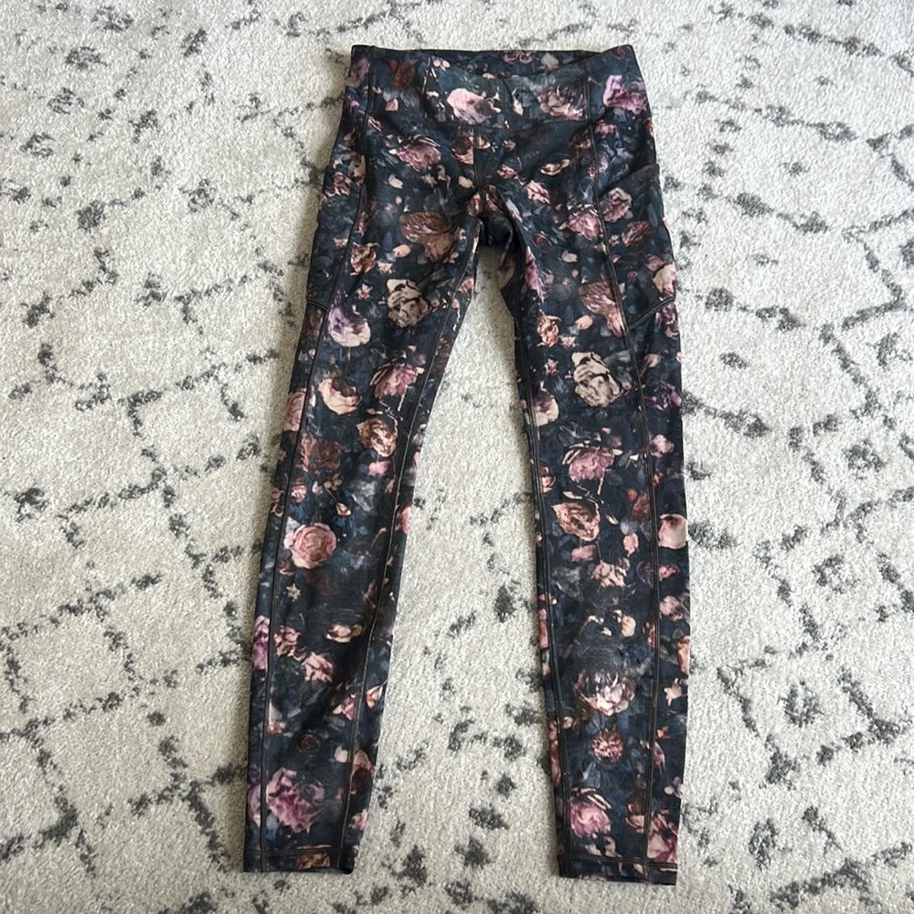Lululemon Speed Up Tight Leggings Frosted Rose Multi Sz 6‎ - Picture 4 of 10